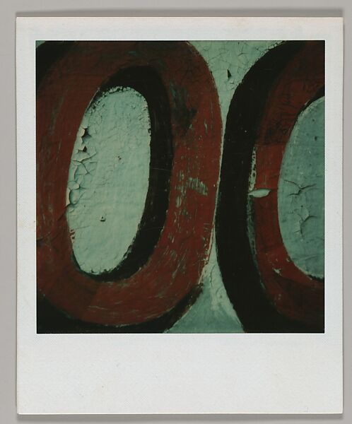 [Detail of Sign Lettering: "OO"], Walker Evans (American, St. Louis, Missouri 1903–1975 New Haven, Connecticut), Instant internal dye diffusion transfer print (Polaroid SX-70) 