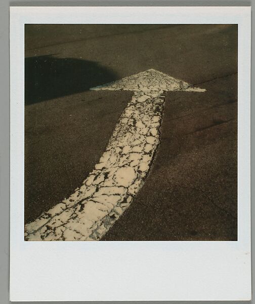 [Street Arrow], Walker Evans (American, St. Louis, Missouri 1903–1975 New Haven, Connecticut), Instant internal dye diffusion transfer print (Polaroid SX-70) 