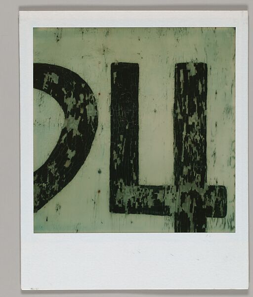 [Detail of Sign Numbering], Walker Evans (American, St. Louis, Missouri 1903–1975 New Haven, Connecticut), Instant internal dye diffusion transfer print (Polaroid SX-70) 