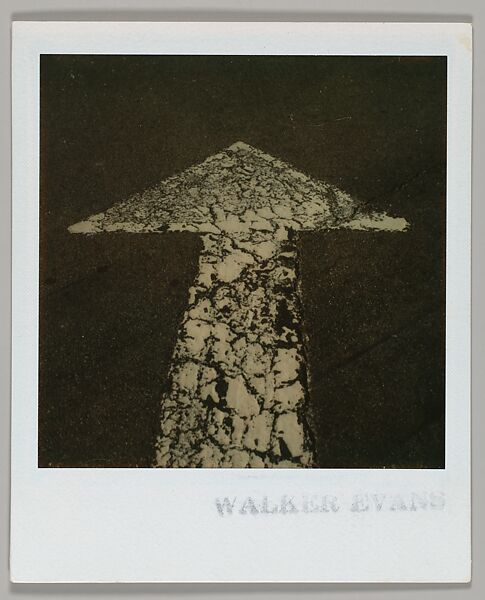 [Street Arrow], Walker Evans (American, St. Louis, Missouri 1903–1975 New Haven, Connecticut), Instant internal dye diffusion transfer print (Polaroid SX-70) 
