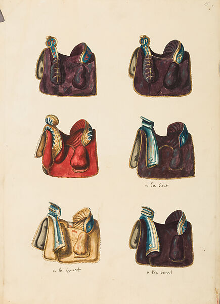 Copies After the "Inventario Illuminado", the Pictorial Inventory of Arms and Armor of Emperor Charles V., Pencil, black ink, watercolor, paper, possibly British