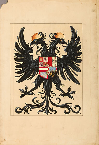 Copies After the "Inventario Illuminado", the Pictorial Inventory of Arms and Armor of Emperor Charles V., Pencil, black ink, watercolor, paper, possibly British