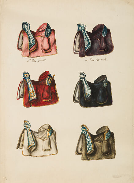 Copies After the "Inventario Illuminado", the Pictorial Inventory of Arms and Armor of Emperor Charles V., Pencil, black ink, watercolor, paper, possibly British