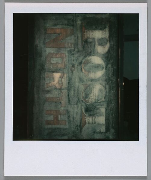 [Detail of Post Office Sign], Walker Evans (American, St. Louis, Missouri 1903–1975 New Haven, Connecticut), Instant internal dye diffusion transfer print (Polaroid SX-70) 