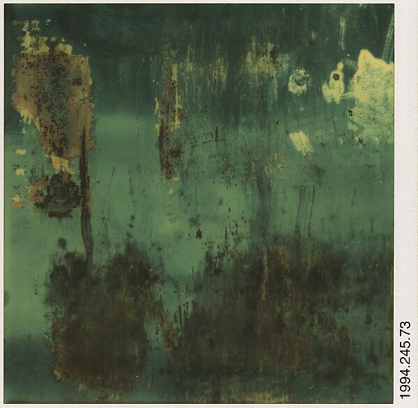 [Rusted Metal], Walker Evans (American, St. Louis, Missouri 1903–1975 New Haven, Connecticut), Instant internal dye diffusion transfer print (Polaroid SX-70) 