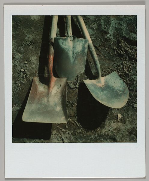 [Garden Tools], Walker Evans (American, St. Louis, Missouri 1903–1975 New Haven, Connecticut), Instant internal dye diffusion transfer print (Polaroid SX-70) 