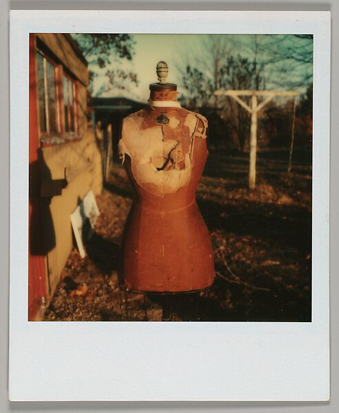 [Headless Mannequin in Yard], Walker Evans (American, St. Louis, Missouri 1903–1975 New Haven, Connecticut), Instant internal dye diffusion transfer print (Polaroid SX-70) 