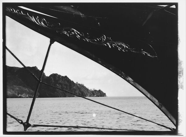 [South Seas: Ship's Prow and Shoreline (Cressida?)], Walker Evans (American, St. Louis, Missouri 1903–1975 New Haven, Connecticut), Film negative 
