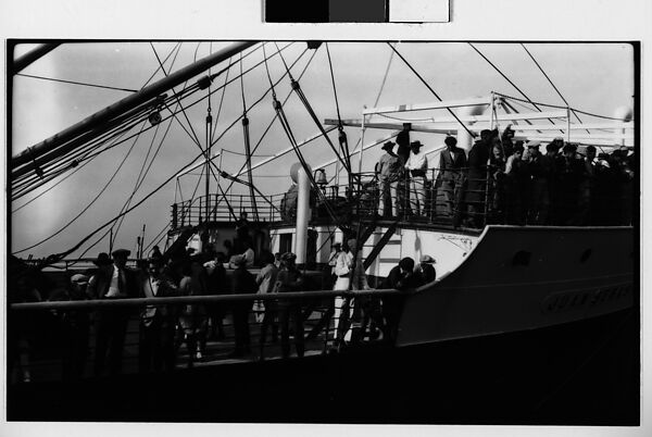 [Passengers on Deck of Ship "Juan Sebastian Elcano"], Walker Evans (American, St. Louis, Missouri 1903–1975 New Haven, Connecticut), Film negative 