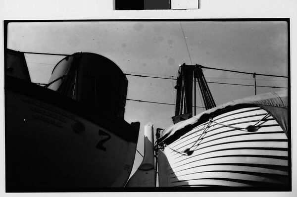 [Hulls of Life Boats: "Juan Sebastian Elcano"], Walker Evans (American, St. Louis, Missouri 1903–1975 New Haven, Connecticut), Film negative 
