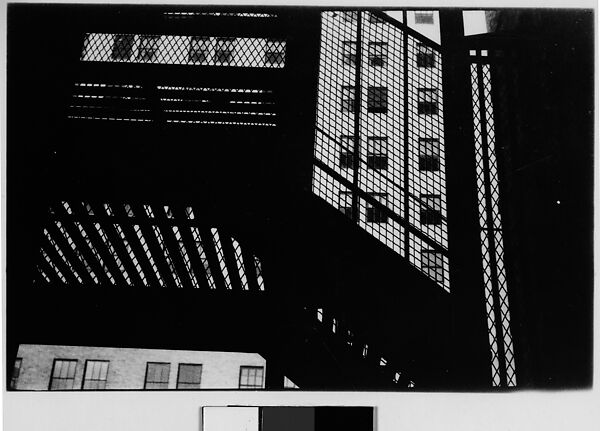 [Elevated Train Steps and Railings on Wall Street, New York City], Walker Evans (American, St. Louis, Missouri 1903–1975 New Haven, Connecticut), Film negative 