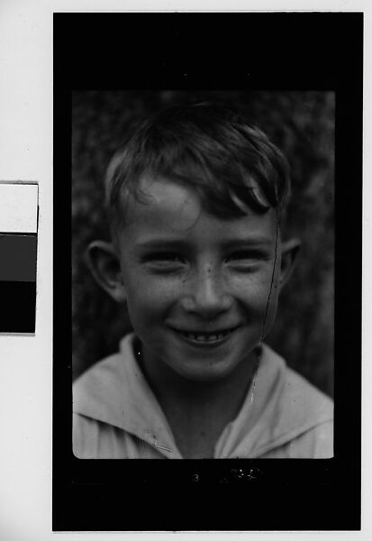 [Boy Grinning], Walker Evans (American, St. Louis, Missouri 1903–1975 New Haven, Connecticut), Film negative 