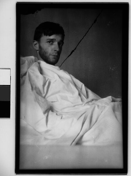 [Self-Portrait in New York Hospital Bed, New York City], Walker Evans (American, St. Louis, Missouri 1903–1975 New Haven, Connecticut), Film negative 