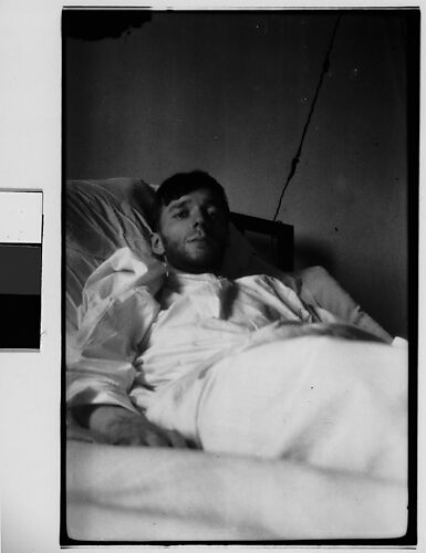 [Self-Portrait in New York Hospital Bed, New York City]
