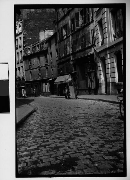 [Cobblestone Street and Buildings, France], Walker Evans (American, St. Louis, Missouri 1903–1975 New Haven, Connecticut), Film negative 