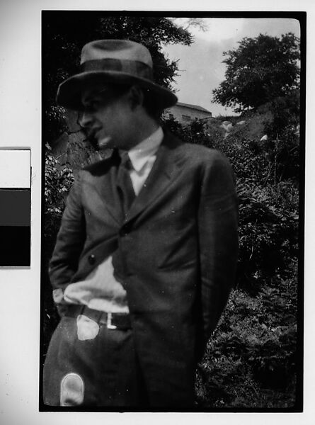 [Hanns Skolle in Suit and Hat, Before Hillside], Walker Evans (American, St. Louis, Missouri 1903–1975 New Haven, Connecticut), Film negative 