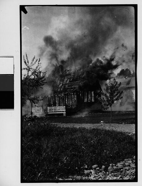 [Burning Wooden House], Walker Evans (American, St. Louis, Missouri 1903–1975 New Haven, Connecticut), Film negative 