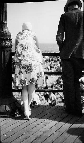 [Man and Woman on Coney Island Boardwalk, From Behind, Coney Island, New York], Walker Evans (American, St. Louis, Missouri 1903–1975 New Haven, Connecticut), Film negative 