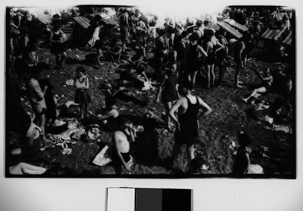 [Bathers on Beach, Coney Island, New York], Walker Evans (American, St. Louis, Missouri 1903–1975 New Haven, Connecticut), Film negative 