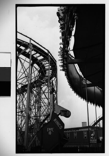 [Coney Island Rides, New York], Walker Evans (American, St. Louis, Missouri 1903–1975 New Haven, Connecticut), Film negative 