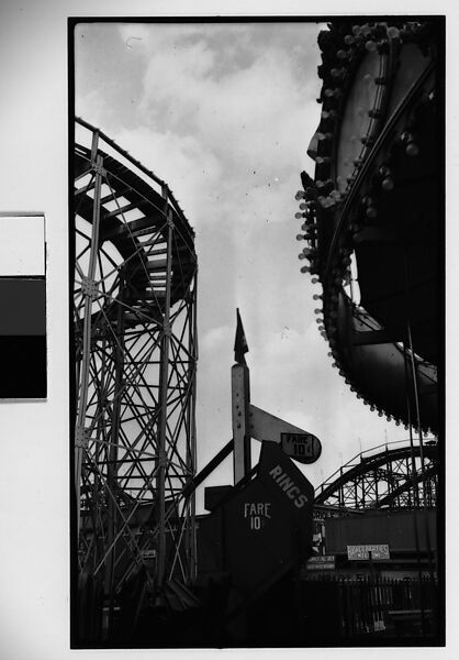 [Coney Island Rides, New York], Walker Evans (American, St. Louis, Missouri 1903–1975 New Haven, Connecticut), Film negative 