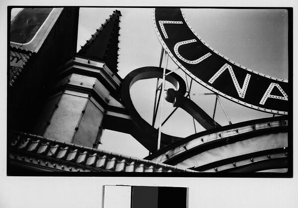 [Luna Park Sign Detail, Coney Island, New York], Walker Evans (American, St. Louis, Missouri 1903–1975 New Haven, Connecticut), Film negative 