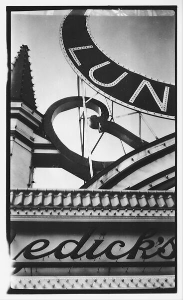 [Luna Park Sign, Coney Island, New York], Walker Evans (American, St. Louis, Missouri 1903–1975 New Haven, Connecticut), Film negative 