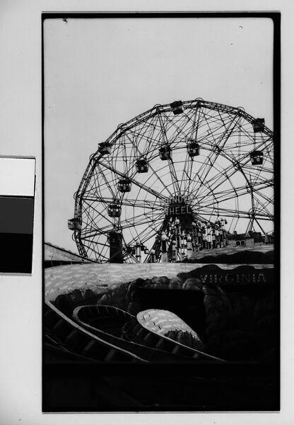 ["Wonder Wheel" and "Virginia Reel" Rides, Coney Island, New York], Walker Evans (American, St. Louis, Missouri 1903–1975 New Haven, Connecticut), Film negative 