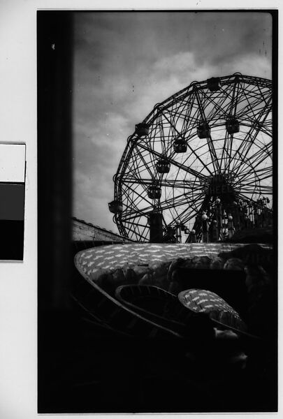 ["Wonder Wheel" and "Virginia Reel" Rides, Coney Island, New York], Walker Evans (American, St. Louis, Missouri 1903–1975 New Haven, Connecticut), Film negative 