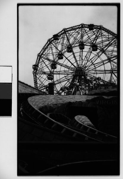 ["Wonder Wheel" and "Virginia Reel" Rides, Coney Island, New York], Walker Evans (American, St. Louis, Missouri 1903–1975 New Haven, Connecticut), Film negative 
