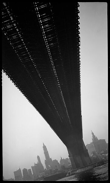 [Underneath the Brooklyn Bridge, New York City], Walker Evans (American, St. Louis, Missouri 1903–1975 New Haven, Connecticut), Film negative 