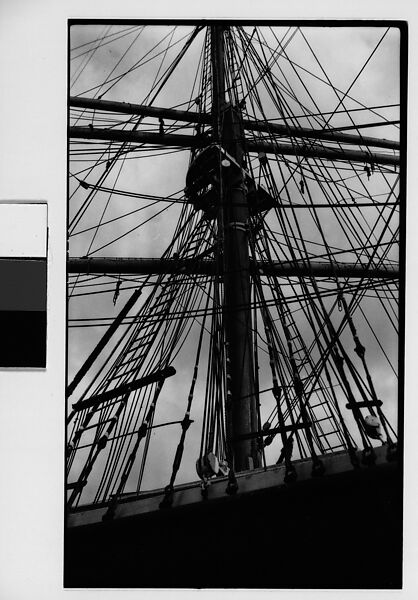 [Detail of Ship Mast and Rigging, New York City], Walker Evans (American, St. Louis, Missouri 1903–1975 New Haven, Connecticut), Film negative 