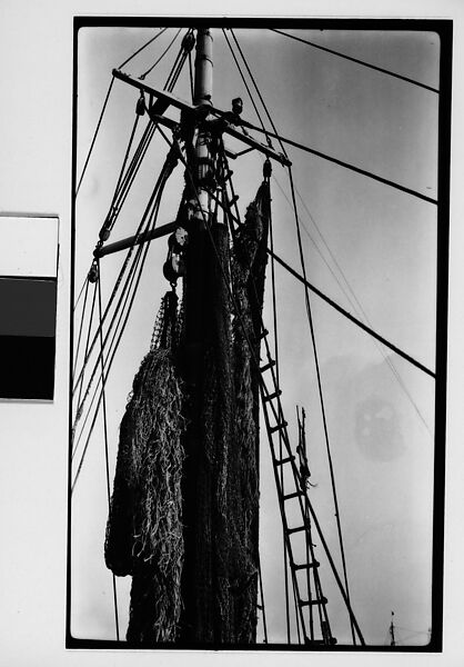 [Detail of Fishing Boat: Mast, Rigging, and Tackle], Walker Evans (American, St. Louis, Missouri 1903–1975 New Haven, Connecticut), Film negative 