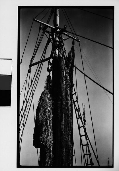 [Detail of Fishing Boat: Mast, Rigging, and Tackle], Walker Evans (American, St. Louis, Missouri 1903–1975 New Haven, Connecticut), Film negative 