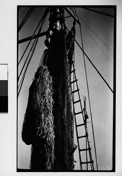 [Detail of Fishing Boat: Mast, Rigging, and Tackle], Walker Evans (American, St. Louis, Missouri 1903–1975 New Haven, Connecticut), Film negative 