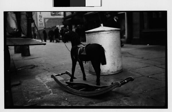 [Hobby Horse on Sidewalk, New York City], Walker Evans (American, St. Louis, Missouri 1903–1975 New Haven, Connecticut), Film negative 