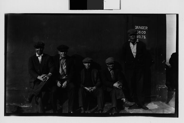 [Power Plant Workers?, New York City], Walker Evans (American, St. Louis, Missouri 1903–1975 New Haven, Connecticut), Film negative 
