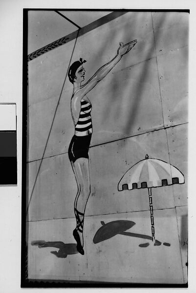 [Billboard of Woman Diver in the Bronx, New York City], Walker Evans (American, St. Louis, Missouri 1903–1975 New Haven, Connecticut), Film negative 
