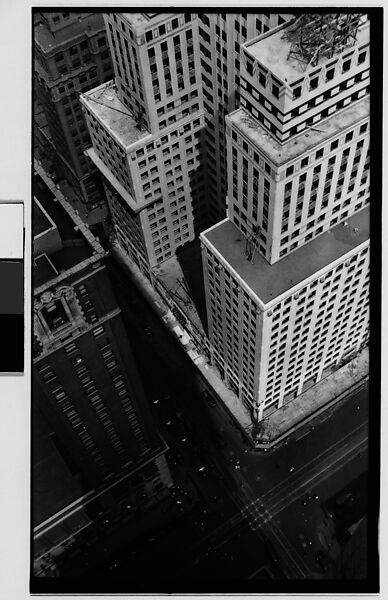 [Intersection and Partial View of Chrysler Building, From Roof of Chanin Building, New York City], Walker Evans (American, St. Louis, Missouri 1903–1975 New Haven, Connecticut), Film negative 