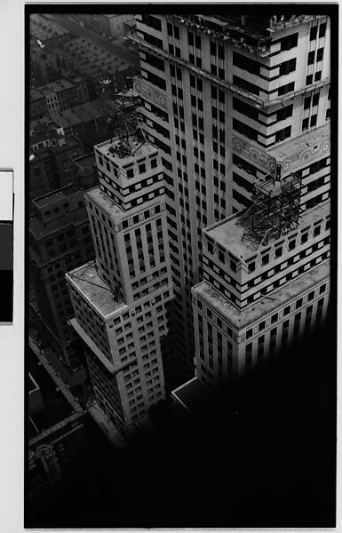 [Partial View of Chrysler Building, From Roof of Chanin Building, New York City], Walker Evans (American, St. Louis, Missouri 1903–1975 New Haven, Connecticut), Film negative 