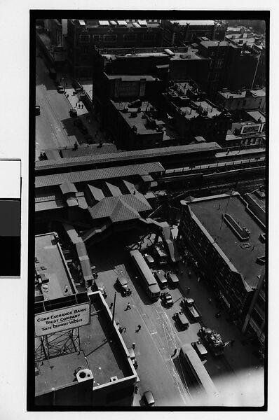 [Depot, From High Elevation, New York City], Walker Evans (American, St. Louis, Missouri 1903–1975 New Haven, Connecticut), Film negative 