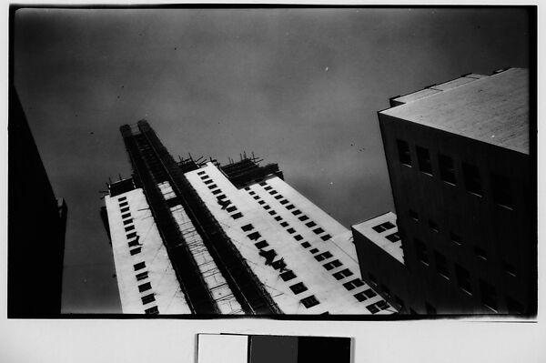 [Chrysler Building Construction, from Below, New York City], Walker Evans (American, St. Louis, Missouri 1903–1975 New Haven, Connecticut), Film negative 