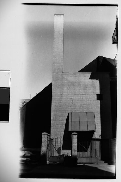 [Façade and Doorway of Modernist Residence, New York City], Walker Evans (American, St. Louis, Missouri 1903–1975 New Haven, Connecticut), Film negative 