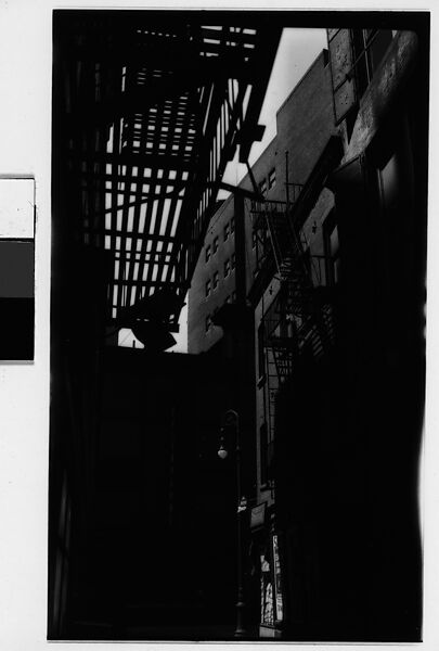 [Shadows on Building Facades, New York City], Walker Evans (American, St. Louis, Missouri 1903–1975 New Haven, Connecticut), Film negative 