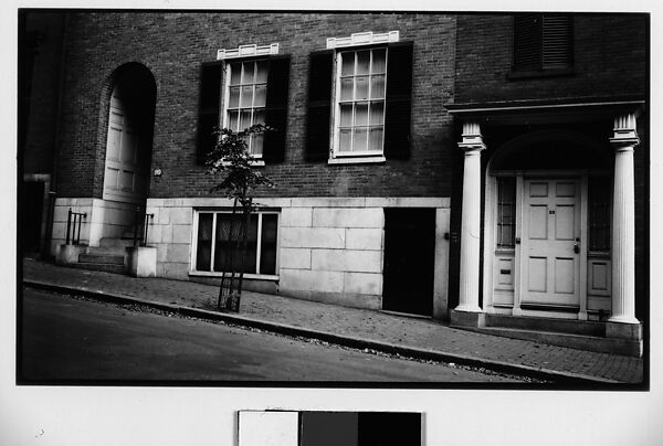 [Town Houses on Sloping Street, Possibly Beacon Hill, Boston, Massachusetts]