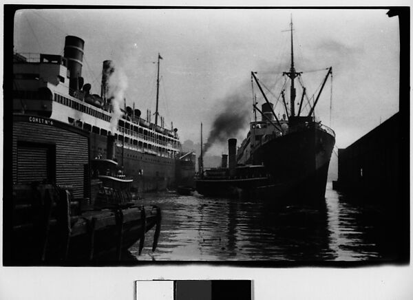 [Ships, New York City?], Walker Evans (American, St. Louis, Missouri 1903–1975 New Haven, Connecticut), Film negative 