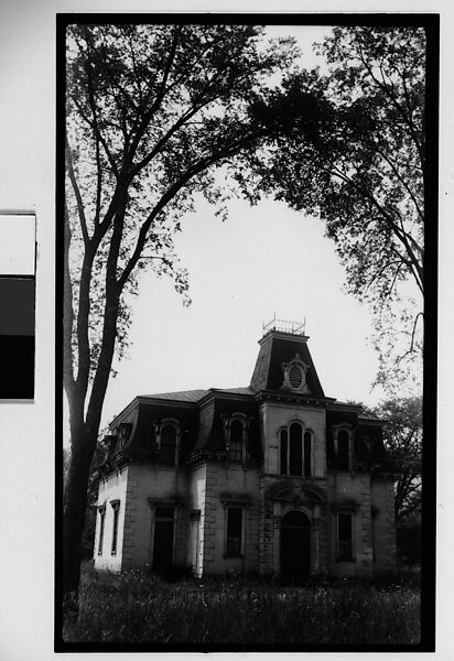 [Second Empire House with Quoins], Walker Evans (American, St. Louis, Missouri 1903–1975 New Haven, Connecticut), Film negative 