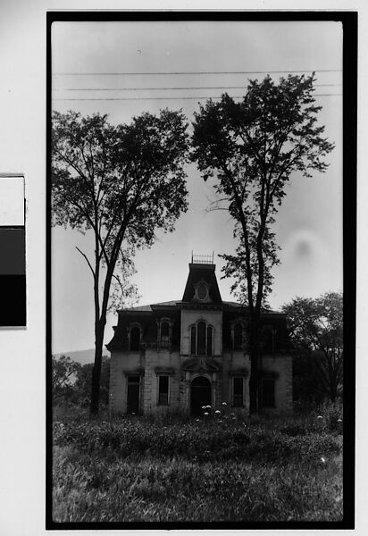 [Second Empire House with Quoins], Walker Evans (American, St. Louis, Missouri 1903–1975 New Haven, Connecticut), Film negative 