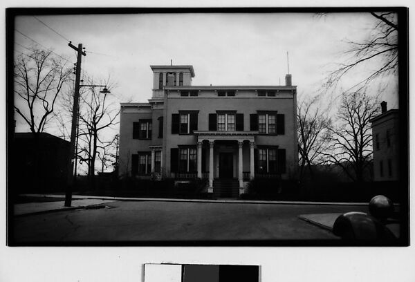 [Greek Revival House, From Across Street], Walker Evans (American, St. Louis, Missouri 1903–1975 New Haven, Connecticut), Film negative 