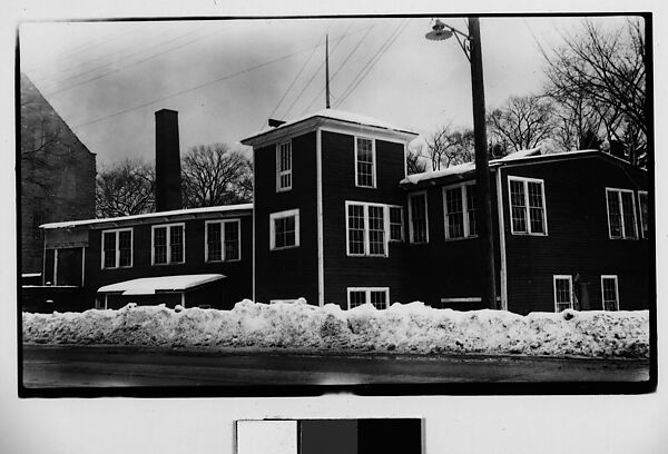 [Wooden Clapboard Building Behind Snow Bank], Walker Evans (American, St. Louis, Missouri 1903–1975 New Haven, Connecticut), Film negative 